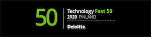 Deloitte Technology Fast 50 2020 Finland -banneri